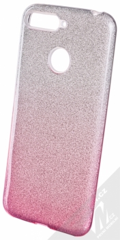 Forcell Shining třpytivý ochranný kryt pro Huawei Y6 Prime (2018), Honor 7A stříbrná růžová (silver pink)