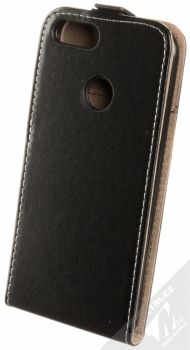 ForCell Slim Flip Flexi otevírací pouzdro pro Huawei P Smart černá (black) zezadu