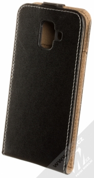 Forcell Slim Flip Flexi otevírací pouzdro pro Samsung Galaxy A6 (2018) černá (black) zezadu