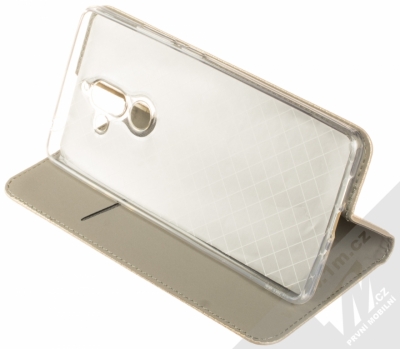 Forcell Smart Book flipové pouzdro pro Nokia 7 Plus zlatá (gold) stojánek