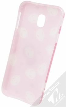 Forcell Squishy ochranný kryt s antistresovou postavičkou pro Samsung Galaxy J3 (2017) bílý zajíček růžová (white bunny pink) zepředu