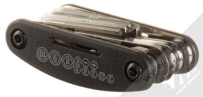 Forever MT-16 multi klíč s 16 funkcemi černá stříbrná (black silver) složené zezadu