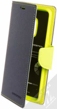 Goospery Fancy Diary flipové pouzdro pro Samsung Galaxy S9 modrá limetkově zelená (blue lime)