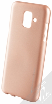Goospery i-Jelly Case TPU ochranný kryt pro Samsung Galaxy A6 (2018) růžově zlatá (metal rose gold)