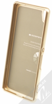 Goospery i-Jelly Case TPU ochranný kryt pro Sony Xperia XA zlatá (metal gold) zepředu