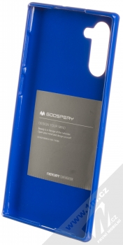 Goospery Jelly Case TPU ochranný silikonový kryt pro Samsung Galaxy Note 10 tmavě modrá (dark blue) zepředu