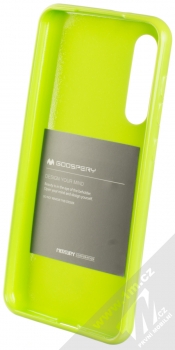 Goospery Jelly Case TPU ochranný silikonový kryt pro Xiaomi Mi 9 SE limetkově zelená (lime green) zepředu