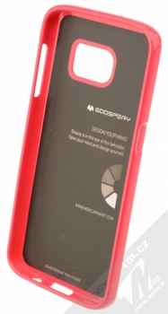 Goospery Jelly Case TPU ochranný silikonový kryt pro Samsung Galaxy S7 sytě růžová (hot pink) zepředu