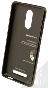 Goospery Jelly Case TPU ochranný silikonový kryt pro Xiaomi Redmi Note 3 černá (black) zepředu