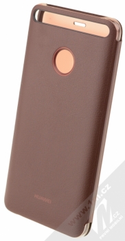 Huawei Smart View Cover originální flipové pouzdro pro Huawei Nova hnědá (brown) zezadu