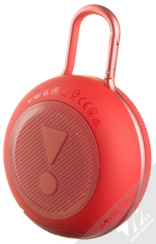 JBL CLIP 3 voděodolný Bluetooth reproduktor červená (red) zezadu