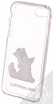 Karl Lagerfeld Fun Choupette No Rope ochranný kryt s motivem pro Apple iPhone 7, iPhone 8 (KLHCI8CFNRC) průhledná (transparent) zepředu