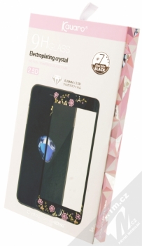 Kavaro Tempered Glass ochranné tvrzené sklo s motivem na kompletní displej pro Apple iPhone 7, iPhone 8 černá (black) krabička