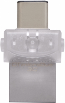 Kingston DataTraveler microDuo 3C 64GB OTG USB 3.1 Type-C Flash Drive bílá (white)