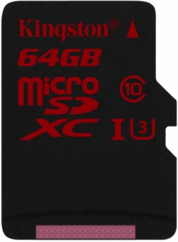 Kingston microSDXC 64GB Speed Class 3 (U3) paměťová karta