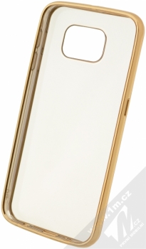 Kisswill Metal TPU ochranný kryt pro Samsung Galaxy S6 zlatá (gold) zepředu