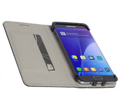 Krusell Malmo FolioCase flipové pouzdro pro Samsung Galaxy S7 černá (black) otevřené
