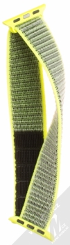 Maikes Nylon Strap textilní pásek na zápěstí pro Apple Watch 38mm žlutá (yellow) rozepnuté