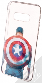 Marvel Kapitán Amerika 002 TPU ochranný silikonový kryt s motivem pro Samsung Galaxy S10e průhledná (transparent)
