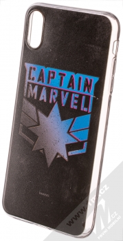 Marvel Kapitánka Marvel 015 TPU ochranný silikonový kryt s motivem pro Apple iPhone XS Max černá (black)
