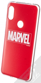 Marvel Logo 002 TPU ochranný silikonový kryt s motivem pro Xiaomi Redmi Note 6 Pro červená (red)