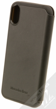 Mercedes Pattern III flipové pouzdro pro Apple iPhone X (MEFLBKPXWHCLBK) černá (black) zezadu