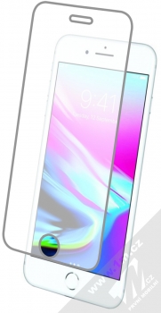 Mocolo Premium 3D Tempered Glass ochranné tvrzené sklo na kompletní displej pro Apple iPhone 6, iPhone 6S, iPhone 7, iPhone 8, iPhone SE (2020) průhledná (clear) s telefonem