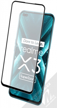 Mocolo Premium 5D Tempered Glass ochranné tvrzené sklo na kompletní displej pro Realme X3 černá (black) s telefonem