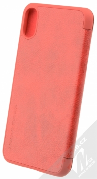 Nillkin Qin flipové pouzdro pro Apple iPhone X červená (red) zezadu