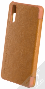 Nillkin Qin flipové pouzdro pro Huawei P20 hnědá (brown) zezadu