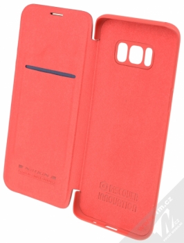 Nillkin Qin flipové pouzdro pro Samsung Galaxy S8 Plus červená (red) otevřené
