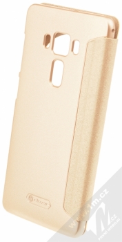 Nillkin Sparkle flipové pouzdro pro Asus ZenFone 3 Deluxe (ZS570KL) zlatá (gold) zezadu
