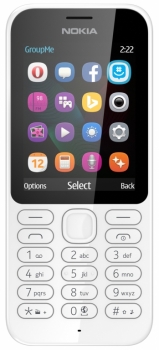 NOKIA 222 DUAL SIM bílá (white) mobilní telefon, mobil
