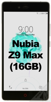 NUBIA Z9 MAX 16GB černá (black) zepředu
