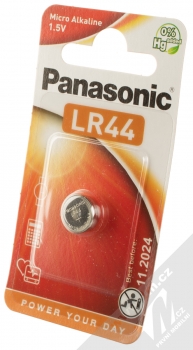 Panasonic knoflíková baterie LR44 stříbrná (silver) krabička