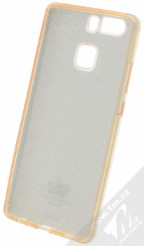 Puro Shine Cover třpytivý silikonový kryt pro Huawei P9 zlatá (gold) zepředu