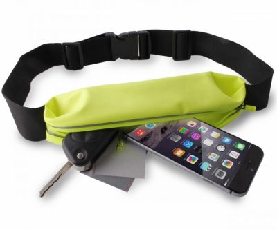 Puro Sport Belt Touch Screen sportovní pouzdro na pas pro mobilní telefon, mobil, smartphone zelená (green)