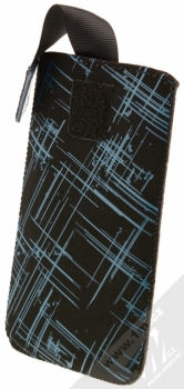 RedPoint Velvet 3XL pouzdro pro mobilní telefon, mobil, smartphone (RPVEL-044-3XL) modrá (blue stripes) pásek na vytažení