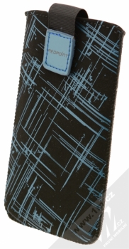 RedPoint Velvet 3XL pouzdro pro mobilní telefon, mobil, smartphone (RPVEL-044-3XL) modrá (blue stripes)