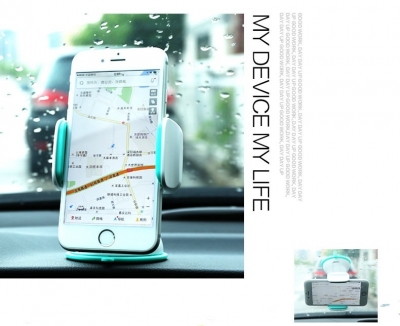 Remax RM-C06 držák do auta s přísavkou pro mobilní telefon, mobil, smartphone bílo zelená (white mint) - v autě