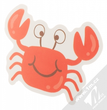 Samolepka Veselý krab červený 1