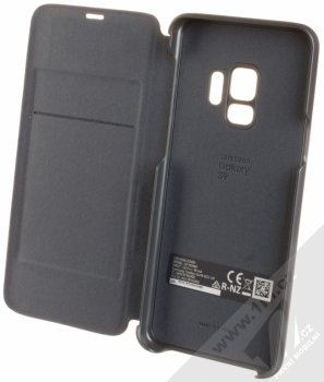 Samsung EF-NG960PB LED View Cover originální flipové pouzdro pro Samsung Galaxy S9 černá (black) otevřené