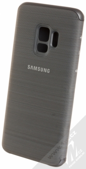 Samsung EF-NG960PB LED View Cover originální flipové pouzdro pro Samsung Galaxy S9 černá (black) zezadu