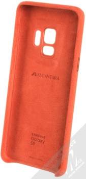 Samsung EF-XG960AR Alcantara Cover originální ochranný kryt pro Samsung Galaxy S9 červená (red) zepředu