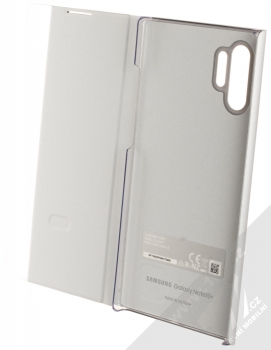 Samsung EF-ZN975CS Clear View Cover originální flipové pouzdro pro Samsung Galaxy Note 10 Plus stříbrná (silver) otevřené