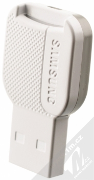 Samsung microSDXC 64GB EVO Class 10 paměťová karta + adaptér USB čtečka bílá (white) USB čtečka zepředu