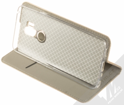 Sligo Smart Magnet flipové pouzdro pro LG G7 ThinQ zlatá (gold) stojánek