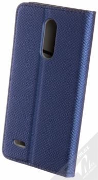 Sligo Smart Magnet flipové pouzdro pro LG K10 (2018) tmavě modrá (dark blue) zezadu