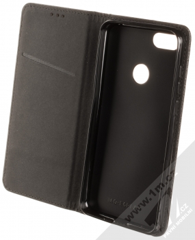 Sligo Smart Magnet flipové pouzdro pro Moto E6 Play černá (black) otevřené