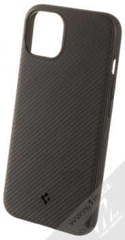 Spigen Mag Armor odolný ochranný kryt s kovovým plíškem pro Apple iPhone 13 černá (matte black)
